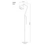 GOLVLAMPA ANETA LIGHTING OSTRI E27 ANTIK