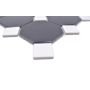 MOSAIK WELSCHEIT OCTA BLACK/WHITE 30X30CM PRIS PER ARK