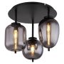 TAKLAMPA GLOBO BLACKY 3L MATT SVART