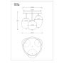 TAKLAMPA GLOBO BLACKY 3L MATT SVART