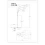 GOLVLAMPA GLOBO BLACKY 175CM SVART