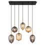 PENDELLAMPA GLOBO BLACKY 6L AMBER/MATT SVART