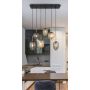 PENDELLAMPA GLOBO BLACKY 6L AMBER/MATT SVART