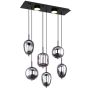 PENDELLAMPA GLOBO BLACKY 6L MATT SVART