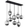 PENDELLAMPA GLOBO BLACKY 8L SVART