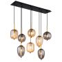 PENDELLAMPA GLOBO BLACKY 8L MATT SVART