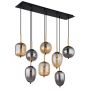 PENDELLAMPA GLOBO BLACKY 8L MATT SVART
