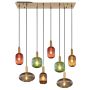 PENDELLAMPA GLOBO NORMY 125CM FLERFÄRGAD