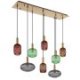 PENDELLAMPA GLOBO NORMY 125CM FLERFÄRGAD