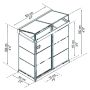 VÄXTHUS CANOPIA IVY POLYKARBONAT 0,8M²