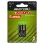 SOLCELLSBATTERI BAUHAUS ACCU POWER AAA 2-PACK