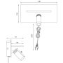 VÄGGLAMPA ANETA LIGHTING CARGADOR +MOBILLADDARE SVART