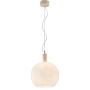 TAKLAMPA ANETA LIGHTING LAPPONIA E27 Ø35CM TRÄ/VIT