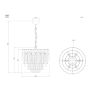 TAKLAMPA ANETA LIGHTING STRATI E14 KROM/KLAR