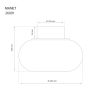 PLAFOND ANETA LIGHTING E27 Ø28 KROM/VIT