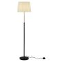 GOLVLAMPA ANETA LIGHTING EZAI E27 SVART/BEIGE