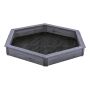 SANDLÅDA NORDIC PLAY ACTIVE  6-KANTIG GRUNDMÅLAD GRÅ