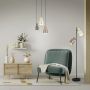 GOLVLAMPA TRIO LIGHTNING AGUDO E27 BEIGE/BRUN