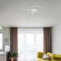 PLAFOND GLOBO INVERTINA LED SILVER 