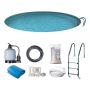 POOL SWIM & FUN SUMATRA SET RUND Ø420X120CM STÅL                              