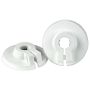 TÄCKBRICKA ADMIRAL LÅSBAR PLAST VIT Ø35 MM 2-PACK