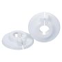 TÄCKBRICKA ADMIRAL LÅSBAR PLAST VIT Ø15 MM 2-PACK