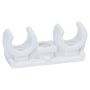 RÖRKLAMMER ADMIRAL DUBBEL VIT 2X15MM 2ST