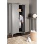 GARDEROB VENTURE HOME PIRING 45X85X183CM LJUSGRÅ 
