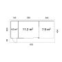 STUGA PALMAKO ANDREA SLIDE 15,2+7,9M²