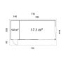 STUGA PALMAKO ANDREA SLIDE 21,1M²