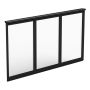 FAST FÖNSTER 3-DELAT 3115MM SVART MATT
