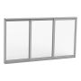 SKJUTFÖNSTER 3-DELAT 2410MM ALUMINIUMGRÅ