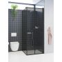 DUSCHDÖRR SCANBAD FLEXI VIKDÖRR SVART/TONAT 80CM