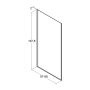 DUSCHVÄGG SCANBAD FLEXI SVART/TONAT 100CM