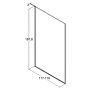 DUSCHVÄGG SCANBAD FLEXI KROM/KLAR 120CM