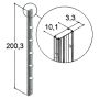 DUSCHHYLLA SCANBAD FLEXI TOWER TILL MODELL A/B/E SVART