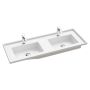 TVÄTTSTÄLL DUBBEL SCANBAD LINTEL PORSLIN VIT 120CM