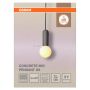 PENDELLAMPA OSRAM DECOR CONCRETE MIC G9 MÖRKGRÅ