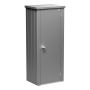 FÖRVARINGSSKÅP BIOHORT JULIA MEDIUM HIGH METALLIC KVARTSGRÅ 0,44M²