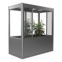 VÄXTHUS BIOHORT FLORENTINA MAXI METALLIC KVARTSGRÅ 2,10M²