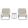 LOUNGESET VENTURE HOME ITHAKA SVART/BEIGE