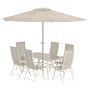 MATGRUPP VENTURE HOME BREKKI + 6 STOLAR BEIGE