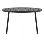 MATBORD VENTURE HOME GIARDINI Ø120CM SVART 