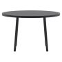 MATBORD VENTURE HOME GIARDINI Ø120CM SVART 