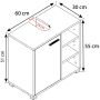 TVÄTTSTÄLLSSKÅP VCM ZALO L VIT 60CM
