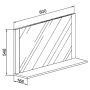 SPEGEL VCM LENDAS VCB10 MAXI 80CM EK