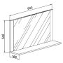 SPEGEL VCM LENDAS VCB10 MAXI 80CM EK/VIT