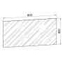 SPEGEL VCM BADINOS VCB2 80CM