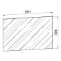 SPEGEL VCM BADINOS VCB2 MED BELYSNING 60CM