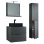 BADRUMSMÖBEL VCM LENDAS BL 60CM ANTRACIT